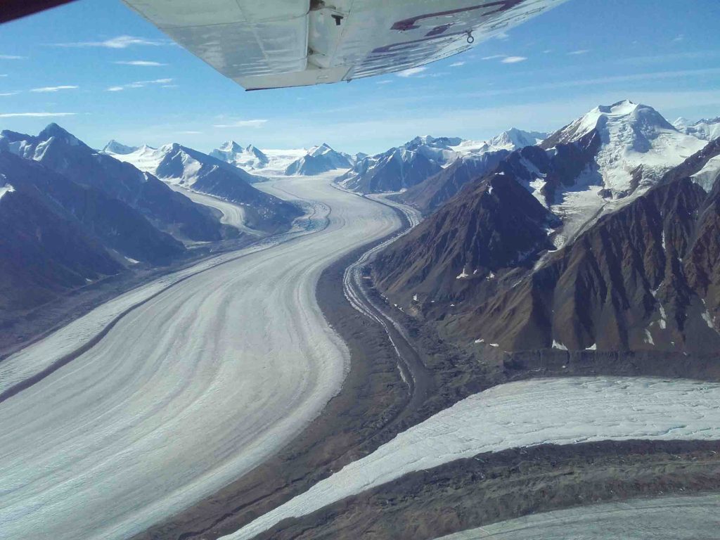 Kaskawulsh glacier in Yukon, Canada